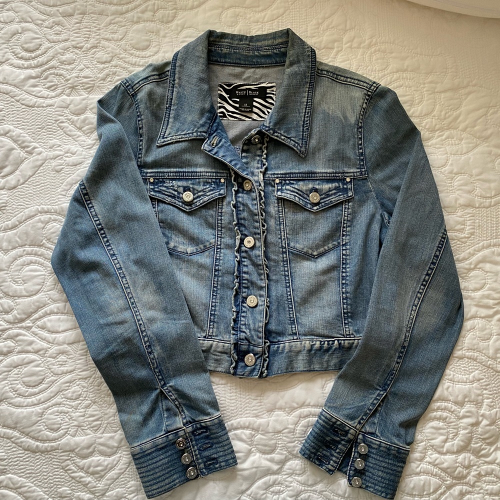 White House Black Market Jean Jacket, Size 12